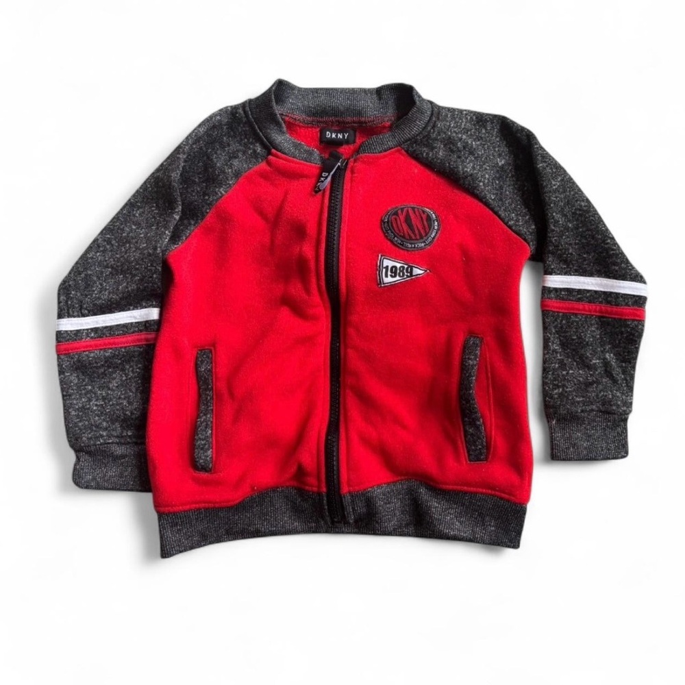 DKNY Kids Red and Black Jacket